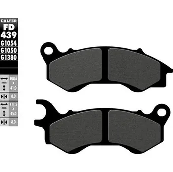 Brzdová destička GALFER brzdové destičky KH603 polokovové (GALFER brzdové destičky KH603 polokovové)