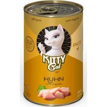 Krmivo pro kočku Výhodné balení: 24ks-24x400g Kitty Cat Adult Pate kuřecí vlhké krmivo pro kočky