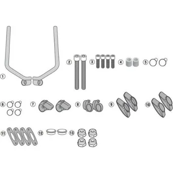Motodíl KAPPA upevnění štítu 7407AK a 7407ASK DUCATI SCRAMBLER 400 (16-21), SCRAMBLER ICON 800 (15-19) (KAPPA upevnění štítu 7407AK a 7407ASK DUCATI SCRAMBLER 400 (16-21), SCRAMBLER ICON 800 (15-19))