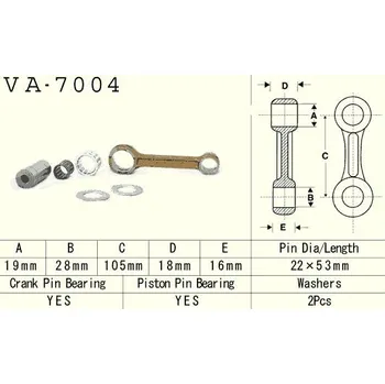VESRAH ojniční sada SUZUKI RM 125 (RM125) 87-96 (VA7004) vyrobeno v Japonsku (VESRAH ojniční sada SUZUKI RM 125 (RM125) 87-96 (VA7004) vyrobeno v Japonsku)
