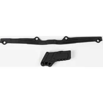 Řetězová sada pro motocykl UFO komplet kluzák (KA03703001) + vodič (KA03750001) řetězu KAWASAKI KX 125/250 03-17 barva černá (UFO komplet kluzák (KA03703001) + vodič (KA03750001) řetězu KAWASAKI KX 125/250 03-17 barva černá)