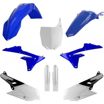 Osvětlení pro motocykl POLISPORT kompletní sada plastů (FULL KIT) YAMAHA YZ 250F 14-18; YZ 450F 14-17 v sadě tabulka přední (8678400001) a kryty tlumičů (8352000001) barva světle modrý bílá černá (POLISPORT kompletní sada plastů (FULL KIT) YAMAHA YZ 250F 14-18; YZ 450F 14-17 v)