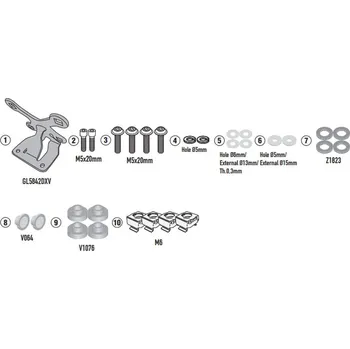 Motodíl KAPPA upevnění štítu 1173SK HONDA CB 650 R 24-25 (KAPPA upevnění štítu 1173SK HONDA CB 650 R 24-25)