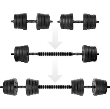 Spokey PONDUS 30 Multifunkční nakládací sada činek, 30 kg