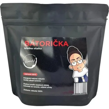 Káva Káva KÁVOHOLIK Espresso Bátorička 100% robusta 250 g, zrno