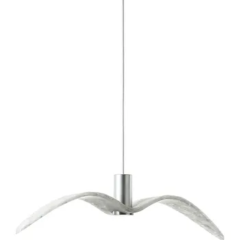 Brokis Skleněné svěšené svítidlo Night Birds 2 Barva skla: Opálové sklo matné BROKISGLASS, Povrch montury: Stříbrný elox, Barva kabelu: Bílá PC00963_069