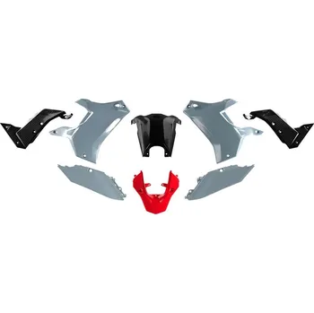 RACETECH (RTECH) kompletní sada plastů (bez předního blatníku) T7 REVOLUTION YAMAHA TENERE 700 19-24 barva šedá/černá/červená (RACETECH (RTECH) kompletní sada plastů (bez předního blatníku) T7 REVOLUTION YAMAHA TENERE 700 19-24 barva šedá/černá/červená)