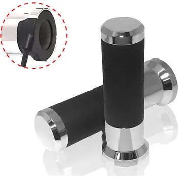 koso řazení (gripy) vyhřívané s ovladačem (22mm/25mm 7/8-1`) délka - 120mm ) LCD displej - 5 úrovní vyhřívání (EL) barva chrom (AX065MH0) (koso řazení (gripy) vyhřívané s ovladačem (22mm/25mm 7/8-1`) délka - 120mm ) LCD displej - 5 úrovní vyhřívání (EL))