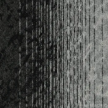 Koberec Kobercové čtverce Modulyss Motion 991 - šedočerné