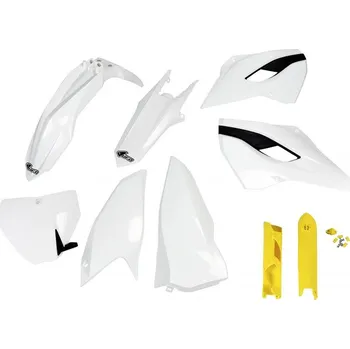 UFO kompletní sada plastů (FULL KIT) s kryty tlumičů HUSQVARNA TC/FC 125/250/300/350/450 14-15 barva 14 (bílá) (HU613E999) (UFO kompletní sada plastů (FULL KIT) s kryty tlumičů HUSQVARNA TC/FC 125/250/300/350/450 14-15 barva 14 (bílá) (HU613E999))