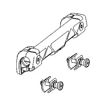 Zavazadlo na motocykl redukce pro montáž kufrů CAM-SIDE, KAPPA