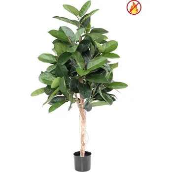 umělá květina Umělý strom Fíkus Elastica nehořlavý, 150cm