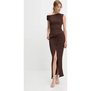 Dámská sukně Halenka a sukně Answear.LAB dámská, hnědá barva vd1851.vd1852.fjk 88X, vel. S