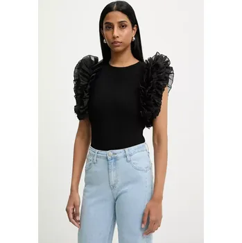 Dámská halenka Halenka Answear.LAB dámská, černá barva, hladká 19920.HWK 99X, vel. M/L