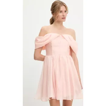 Dámské šaty Šaty Answear.LAB růžová barva, mini 606588.flk 30X, vel. L