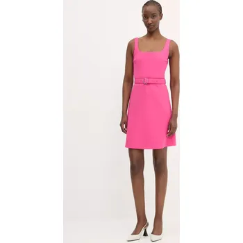 Dámské šaty Šaty HUGO růžová barva, mini, 50537631 30X, vel. 38