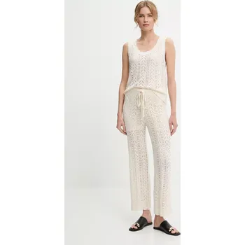 Dámská halenka Bavlněná halenka a kalhoty Answear.LAB dámská, béžová barva m727.fos 01X, vel. S/M