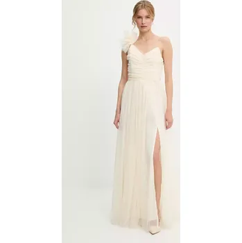 Dámské šaty Šaty Answear.LAB béžová barva, maxi 606558.flk 01X, vel. L