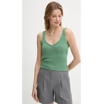 Dámské oblečení Bavlněný top United Colors of Benetton 1898DH018 zelená 77X, vel. XL