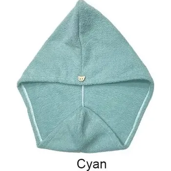 Ručník Rychleschnoucí turban z mikrovlákna pro ženy | osuška, ručník - Zelený , 25 x 60 cm