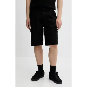 Pánské kraťasy Bavlněné šortky Guess Jeans pánské, černá barva, M5GD45 WGCV1 M5GD45.WGCV1 99X, vel. 34