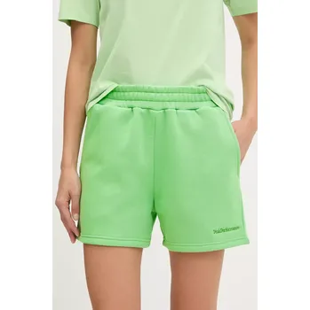 Dámské kraťasy Kraťasy Peak Performance dámské, bílá barva, high waist G79572 70X, vel. M