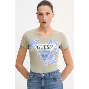 Dámské tričko Tričko Guess W5GI08.J1314 béžová 80X, vel. XS