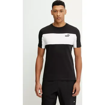 Bavlněné tričko Puma pánské, černá barva, 684685 99X, vel. S