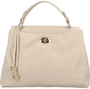 Kabelka Dámská kožená kabelka do ruky béžová - Delami Reeta béžová