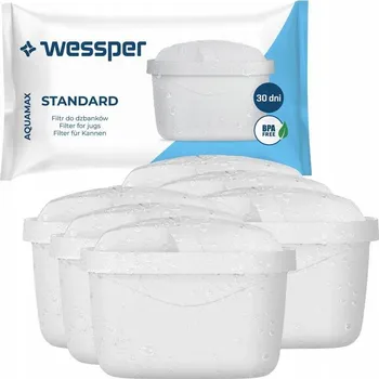 Filtrační konvice WESSPER AquaMax Filtrační patrony 6 ks, náhrada filtru Brita Maxtra