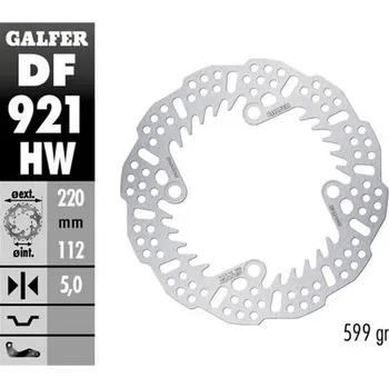 Brzda pro motocykl GALFER brzdový kotouč zadní SHERCO SE 125 21-24; 250SE/SEF 14-24; 300SE/SEF 14-24; 450SEF 15-24 (220X112X5mm) SHARK ENDURO MX (GALFER brzdový kotouč zadní SHERCO SE 125 21-24; 250SE/SEF 14-24; 300SE/SEF 14-24; 450SEF 15-24 (220X112X5mm) SHARK ENDURO MX)