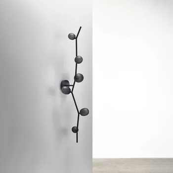 Nástěnné svítidlo Brokis Nástěnné svítidlo v organickém designu Ivy Wall Počet světelných zdrojů: 2, Barva skla: Šedá kouřová matná, Povrch montury: Antracitově šedý matný komaxit PC01218_009