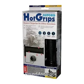 Řazení (gripy) vyhřívané OXFORD OF772 (OXFORD řazení (gripy) vyhřívané OXFORD pro skútry s ovládáním, barva černá (EL))