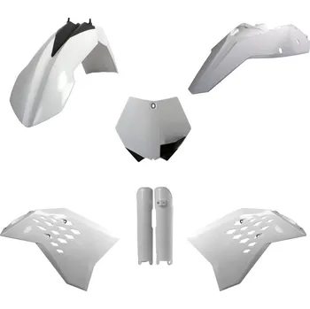 POLISPORT kompletní sada plastů (FULL KIT) KTM SX/SX-F 07 v sadě kryty tlumičů (8399000005) barva bílá (POLISPORT kompletní sada plastů (FULL KIT) KTM SX/SX-F 07 v sadě kryty tlumičů (8399000005) barva bílá)