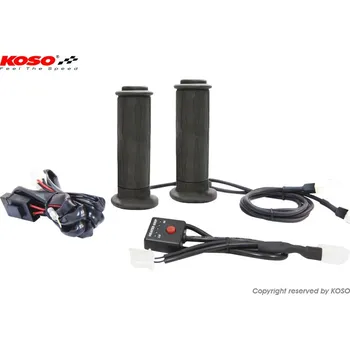 koso řazení (gripy) vyhřívané s ovladačem (22mm/25mm 7/8-1`) délka - 130mm (HG-07 struktura) - 5 úrovní vyhřívání (OF690) (EL) (AM10700E) (koso řazení (gripy) vyhřívané s ovladačem (22mm/25mm 7/8-1`) délka - 130mm (HG-07 struktura) - 5 úrovní vyhřívání)