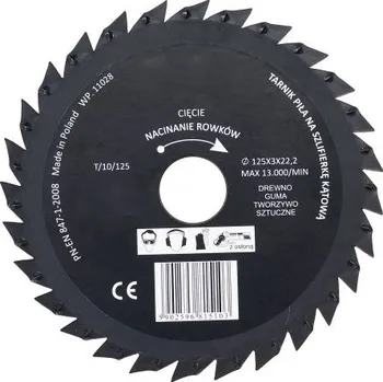 Řezný kotouč Pilový kotouč s rašplí -125mm plochy rovný (KRP10)