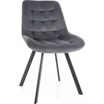 Jídelní židle Židle jídelní otočná šedá MONTI VELVET