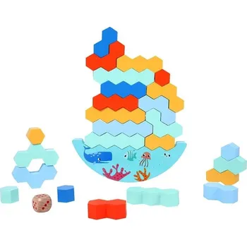 Dřevěná hračka Bavytoy Montessori dřevěná balanční hra