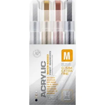 Sada metalických markerů Montana 0,7 mm 4 ks