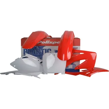 POLISPORT kompletní sada plastů HONDA CRF 450R 02-03 barva červeno bílá OEM (POLISPORT kompletní sada plastů HONDA CRF 450R 02-03 barva červeno bílá OEM)