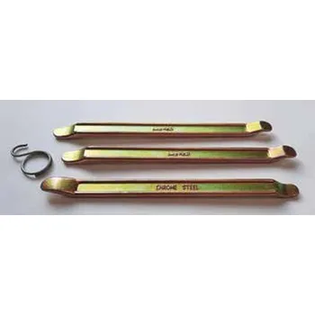 Nářadí na motocykly BUZZETTI sada montážních pák na pneumatiky s vyhnutou patkou 24cm (3 kusy) (BUZZETTI sada montážních pák na pneumatiky s vyhnutou patkou 24cm (3 kusy))