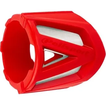 Výfuk pro motocykl POLISPORT univerzální kryt výfuku průměr 300-400mm barva červená (POLISPORT univerzální kryt výfuku průměr 300-400mm barva červená)