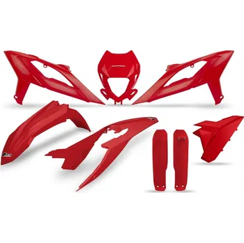 UFO kompletní sada plastů (FULL KIT) s kryty tlumičů BETA RR 125 / 250 / 300 / 350 / 400 / 450 23-24 barva červená (UFO kompletní sada plastů (FULL KIT) s kryty tlumičů BETA RR 125 / 250 / 300 / 350 / 400 / 450 23-24 barva červená)
