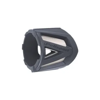 Výfuk pro motocykl POLISPORT univerzální kryt výfuku průměr 300mm-400mm barva šedá nardo šedá (POLISPORT univerzální kryt výfuku průměr 300mm-400mm barva šedá nardo šedá)