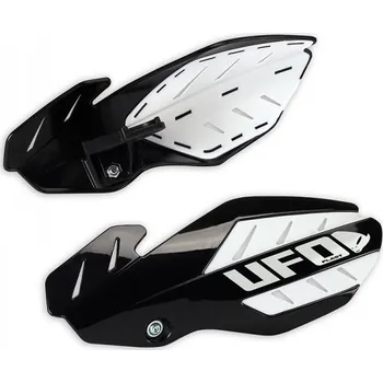 UFO kryty páček FLAME HONDA CRF 250 12-17, CRF 450 12-16 barva černá/bílá (s upevněním) (UFO kryty páček FLAME HONDA CRF 250 12-17, CRF 450 12-16 barva černá/bílá (s upevněním))
