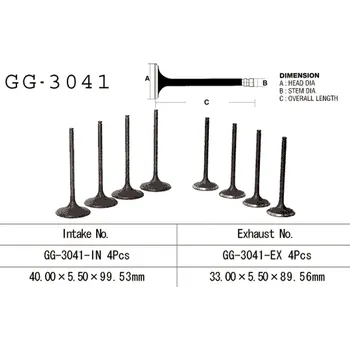 Rozvod motoru VESRAH výfukový ventil SUZUKI TL 1000S 97-00, TL 1000R 98-03, DL 1000 V-STROM 02-19, DL 1050 V-STROM 20, SV 1000 / S 03-07 (12912-02F00) (1 kus) vyrobeno v Japonsku (VESRAH výfukový ventil SUZUKI TL 1000S 97-00, TL 1000R 98-03, DL 1000 V-STROM 02-19, DL)