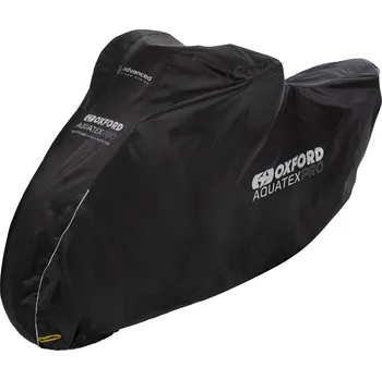 Plachta na motorové vozidlo OXFORD AQUATEX PRO voděodolný potah na motorku barva černá rozměr L (OXFORD AQUATEX PRO voděodolný potah na motorku barva černá rozměr L)