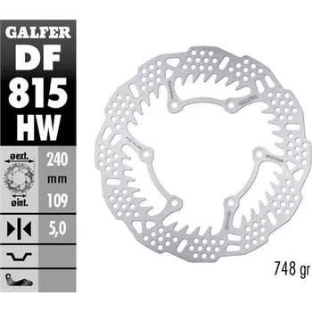 Brzda pro motocykl GALFER brzdový kotouč zadní BETA 250RR 12-24; 300RR 13-24; 350RR 13-24; 400/430/450/480/498 13-24; X-TRAINER 15-24 (240X109X5mm) SHARK ENDURO MX (GALFER brzdový kotouč zadní BETA 250RR 12-24; 300RR 13-24; 350RR 13-24; 400/430/450/480/498 13-24; X-TRAINER)