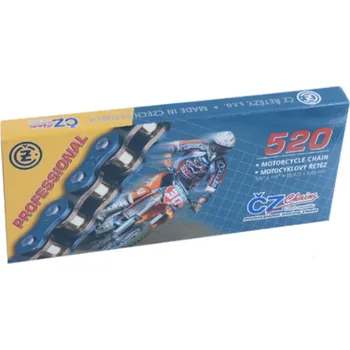 Motodíl CZ hnací řetěz 520 EC (108 článků) MOTOCROSS do 550 ccm (38,0 KN) + spona (CZ hnací řetěz 520 EC (108 článků) MOTOCROSS do 550 ccm (38,0 KN) + spona)