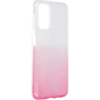 Pouzdro na mobilní telefon Pouzdro Forcell SHINING SAMSUNG Galaxy A13 transparent/růžové